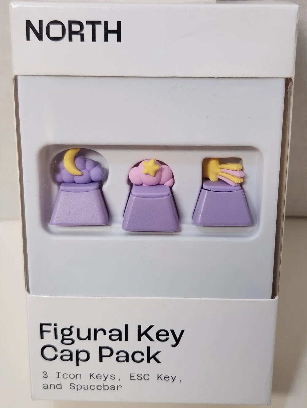 NORTH Figural Keycap Packs - Pink Paw & Purple Icon Sets